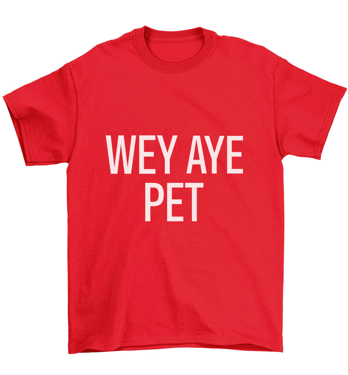 Wey Aye Pet Children's red Tshirt 12-13 Years
