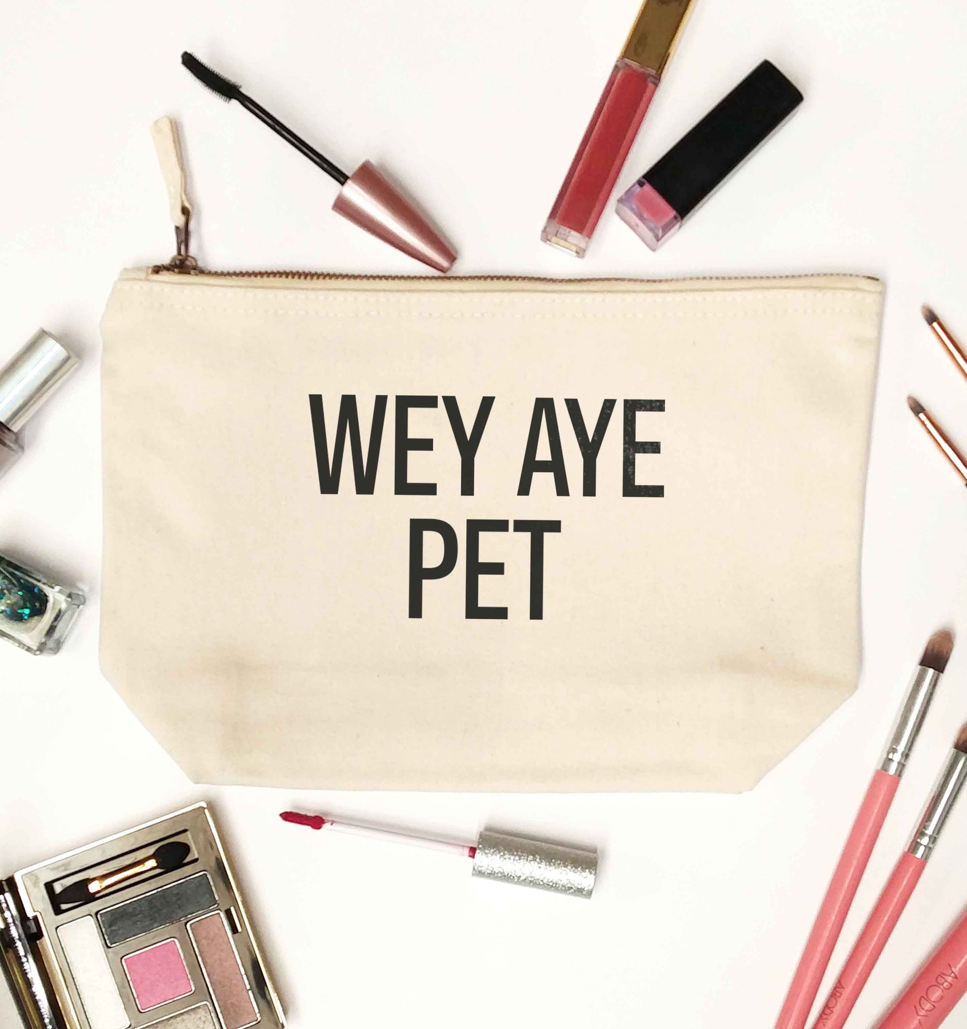 Wey Aye Pet natural makeup bag