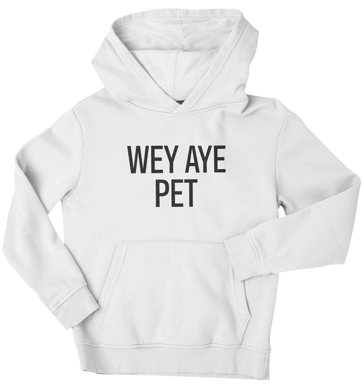 Wey Aye Pet children's white hoodie 12-13 Years