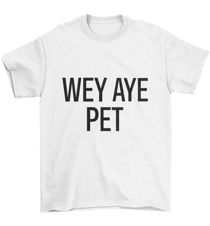 Wey Aye Pet Children's white Tshirt 12-13 Years