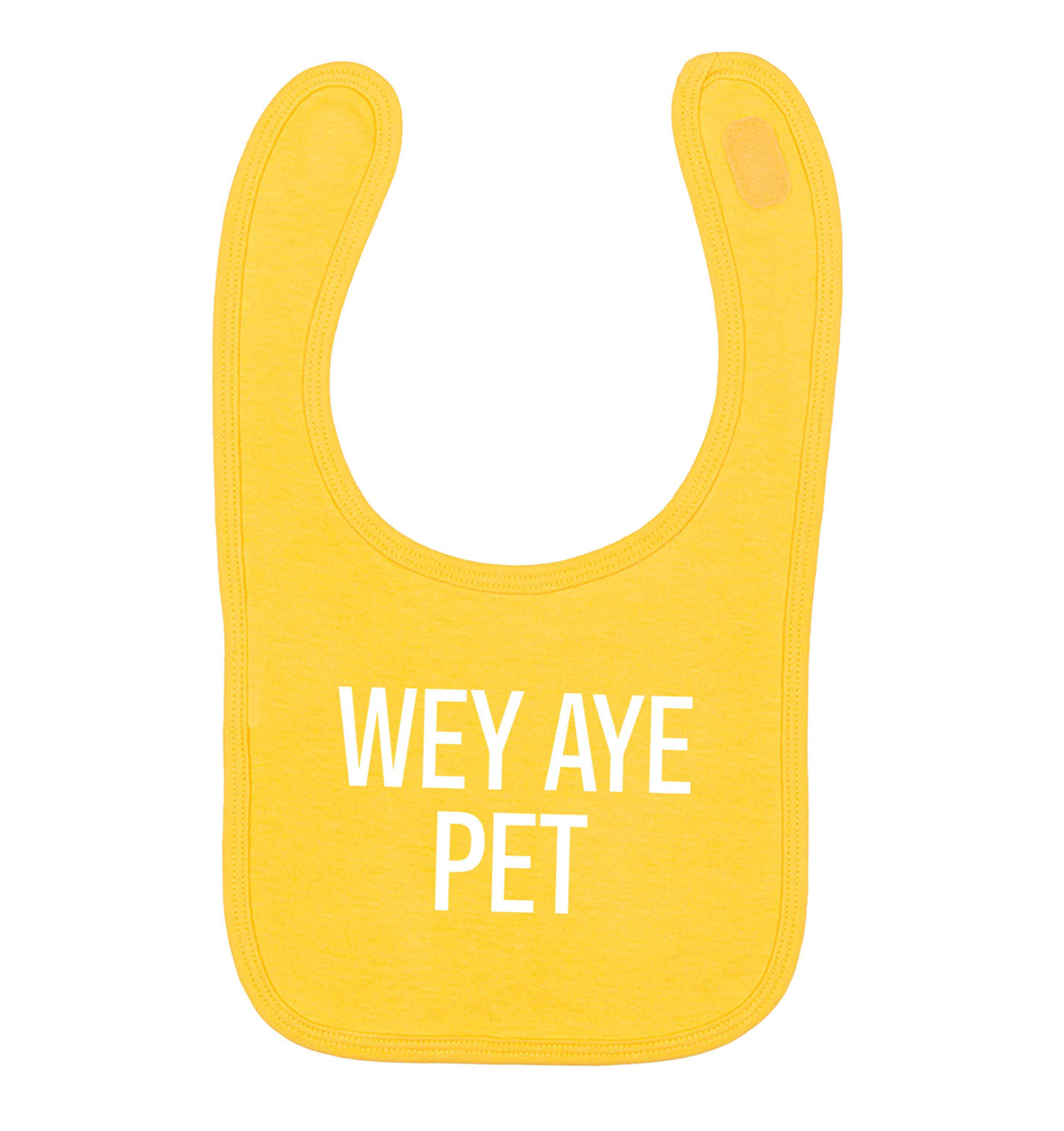 Wey Aye Pet yellow baby bib