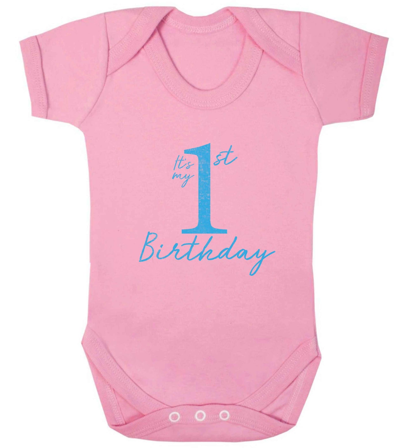 It's my first birthday baby vest pale pink 18-24 months