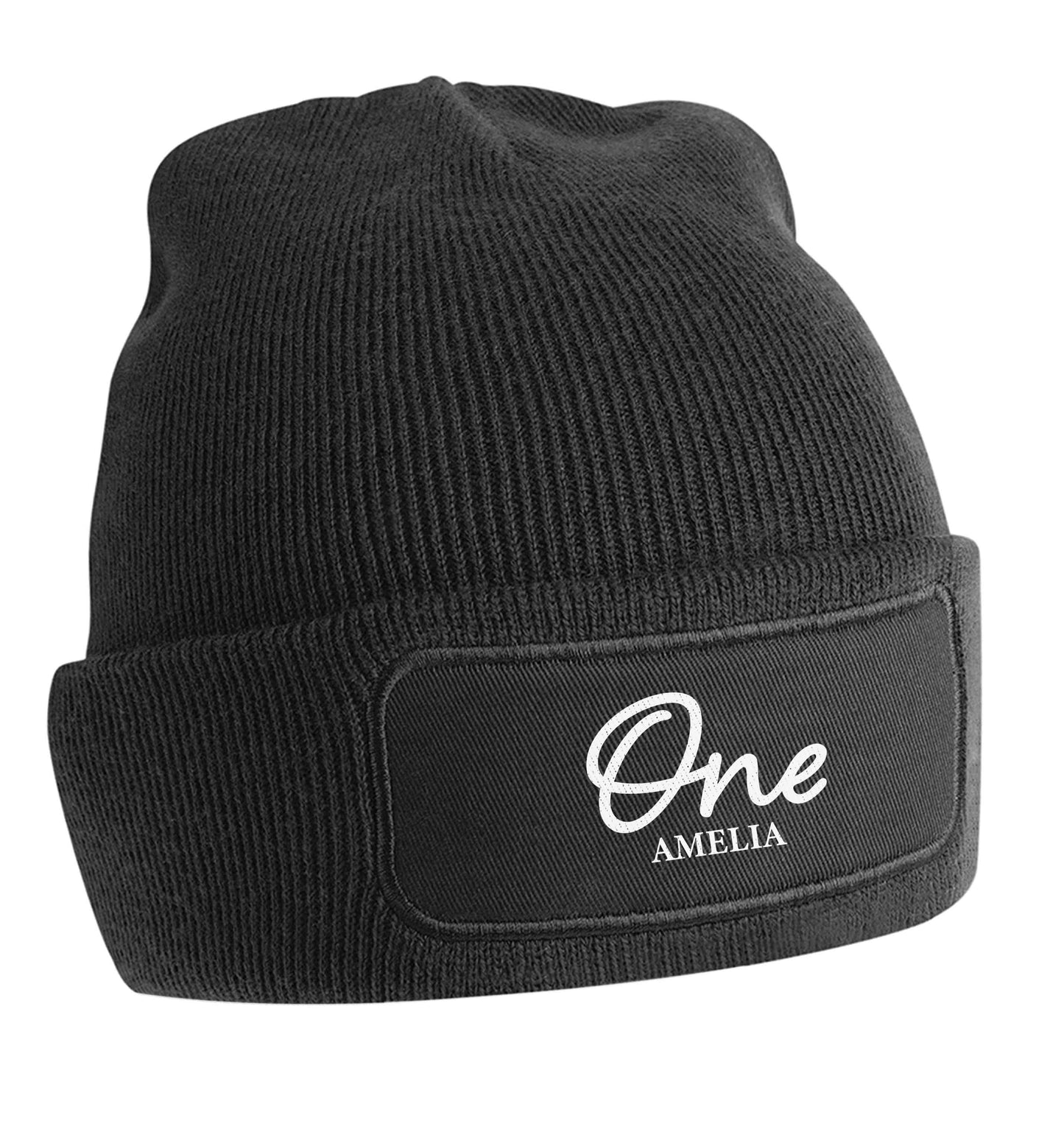 Personalised age and name beanie hat