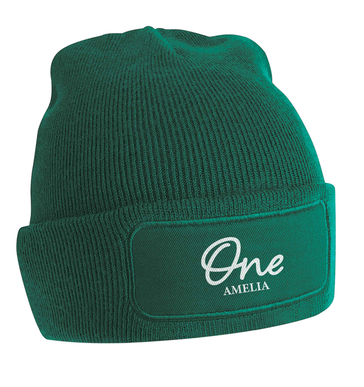 Personalised age and name beanie hat