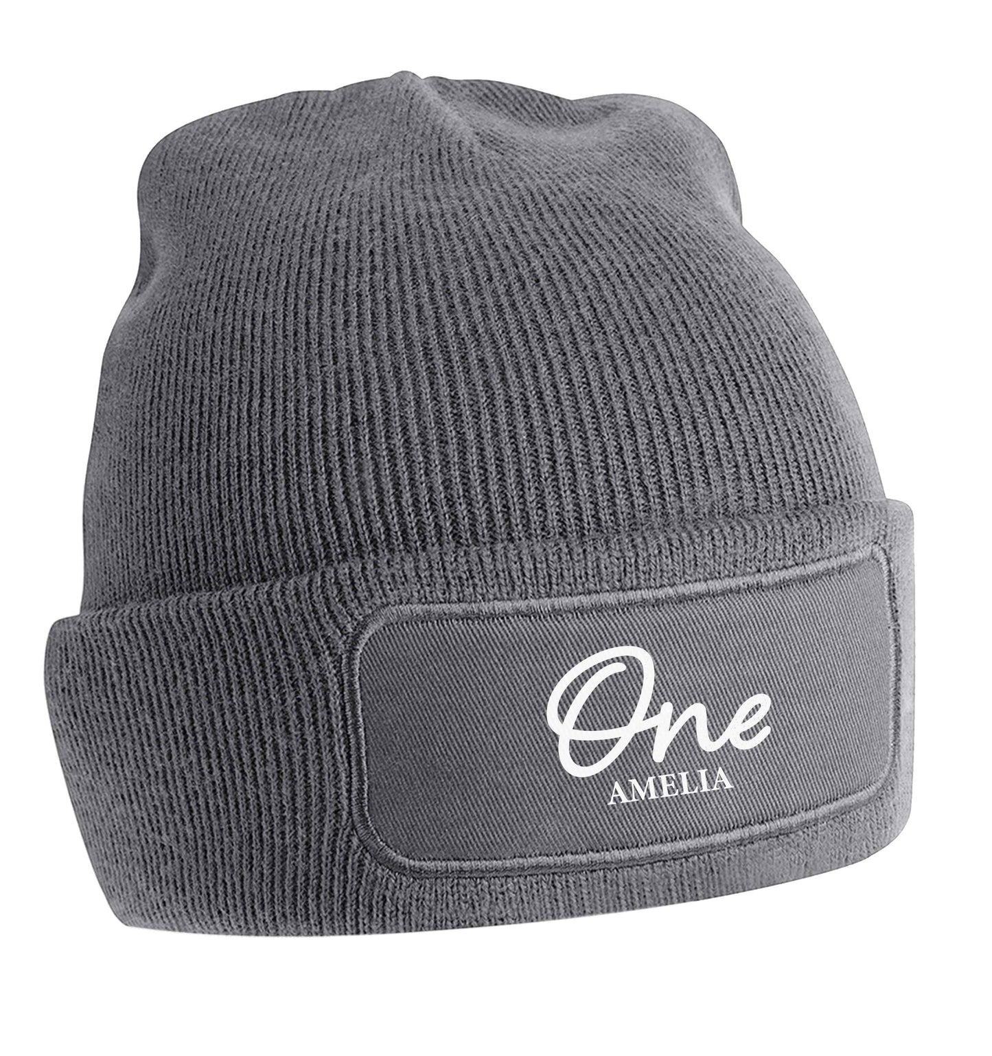 Personalised age and name beanie hat