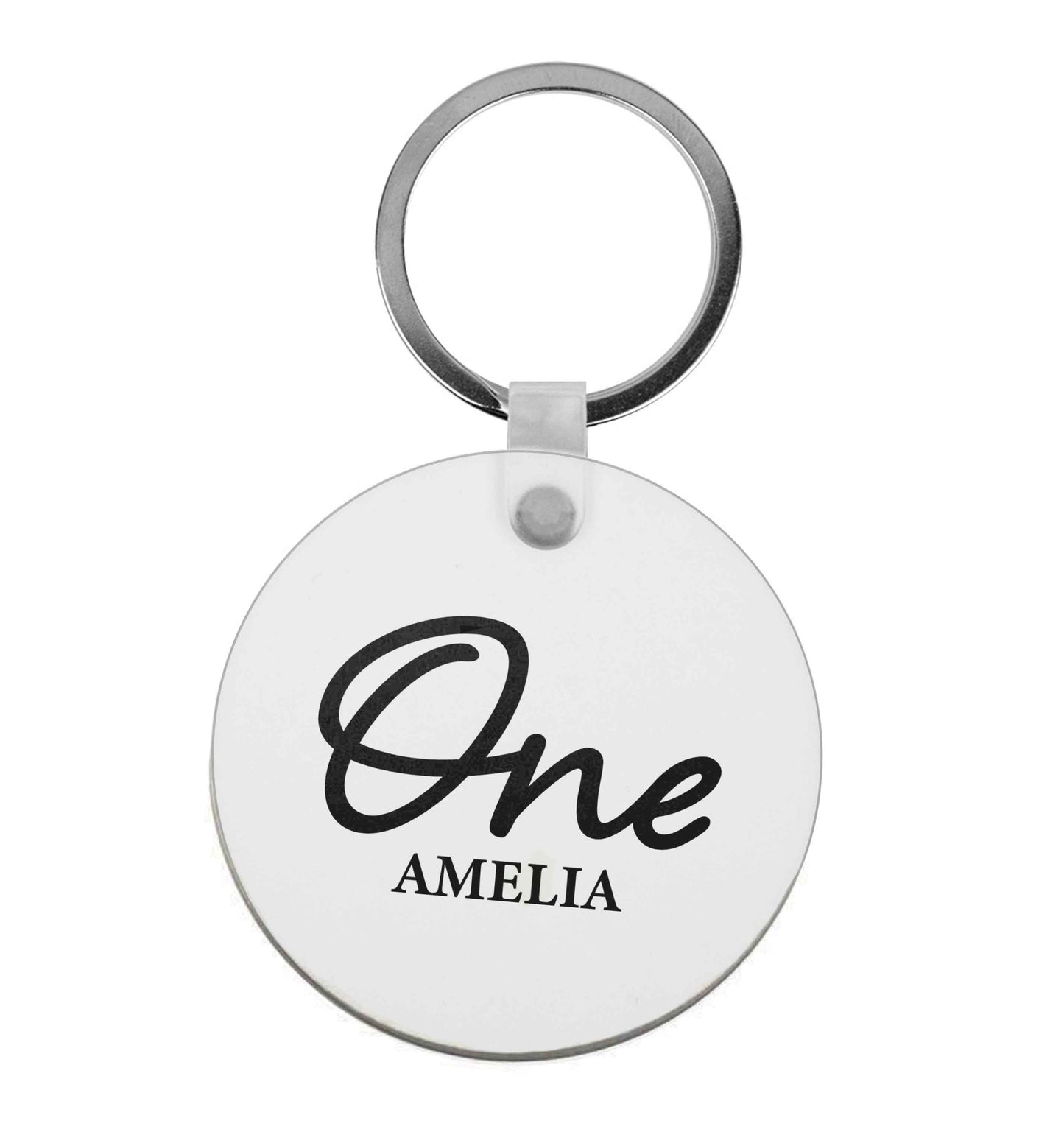 Personalised age and name |  Keyring