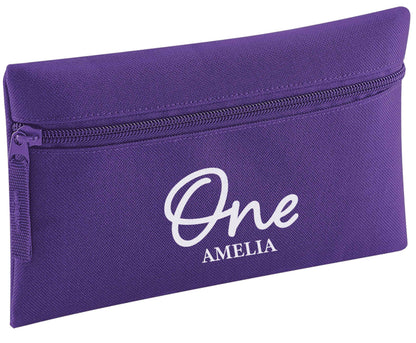 Personalised age and name pencil case