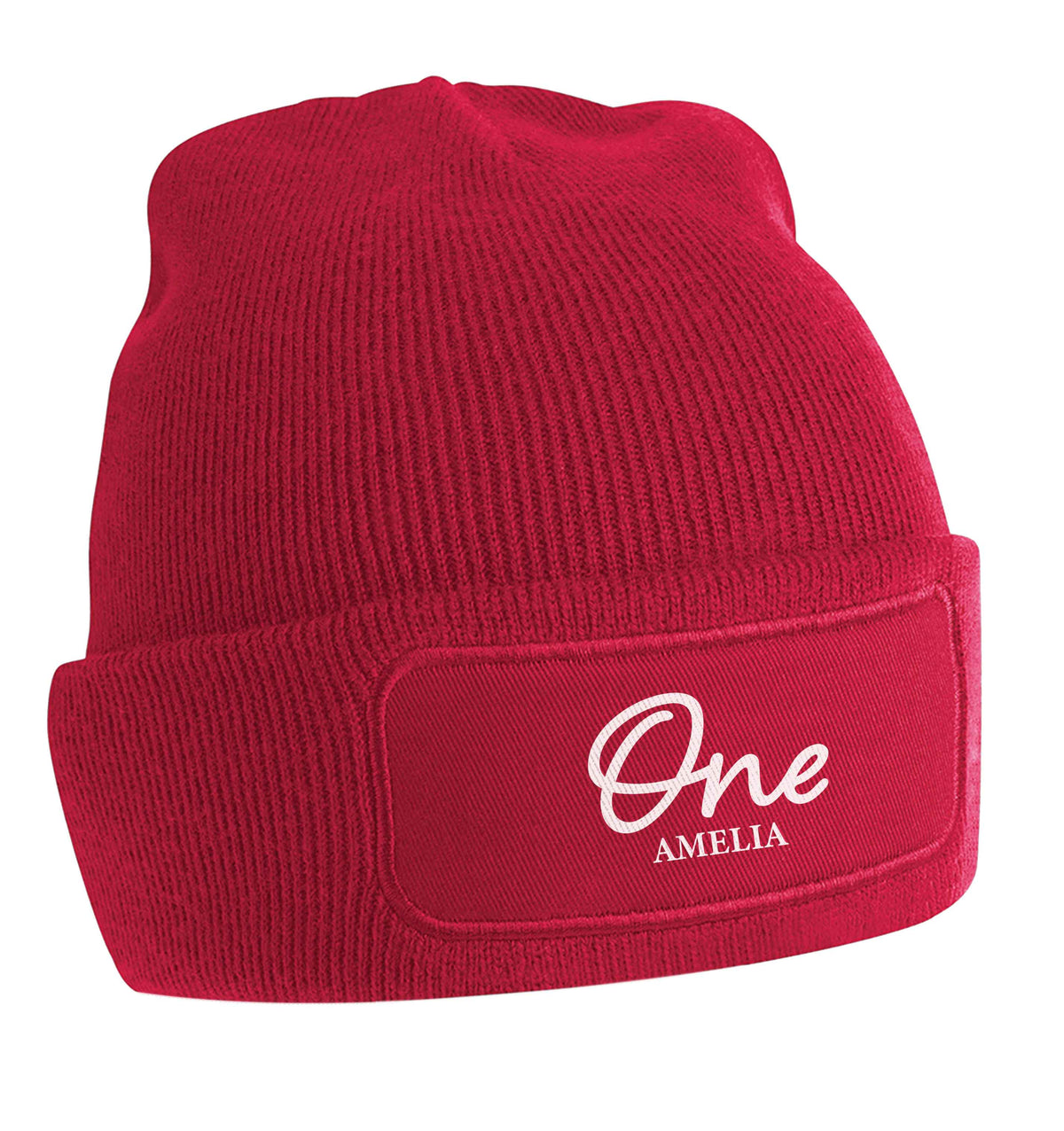 Personalised age and name beanie hat