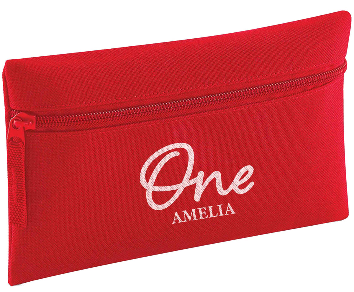 Personalised age and name pencil case