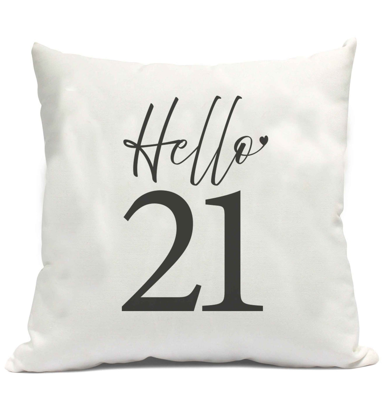 Hello 21 cushion cover and filling