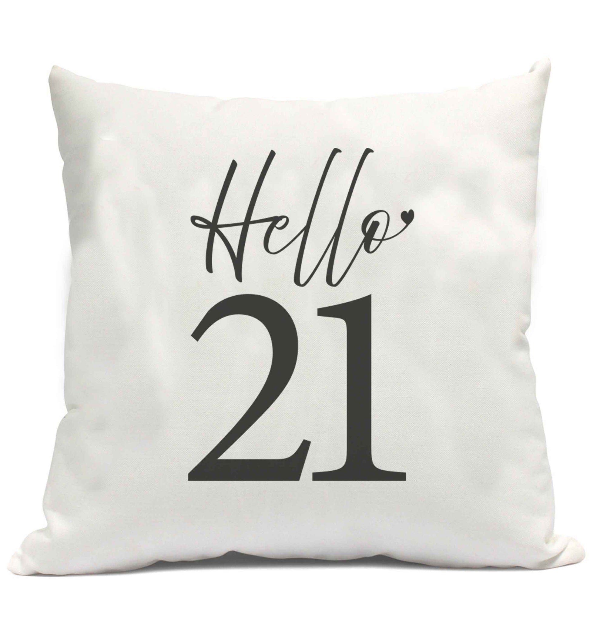 Hello 21 cushion cover and filling