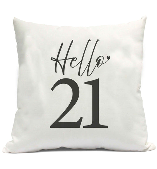 Hello 21 cushion cover and filling