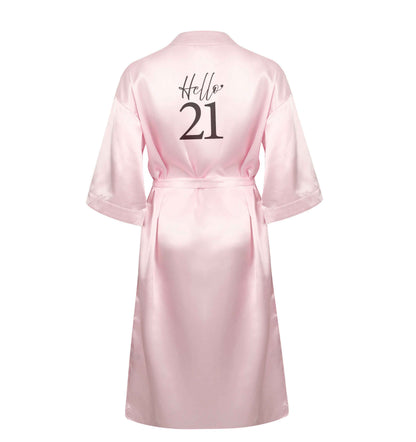 Hello 21 XL/XXL pink ladies dressing gown size 16/18