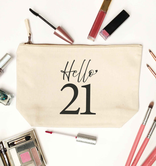 Hello 21 natural makeup bag