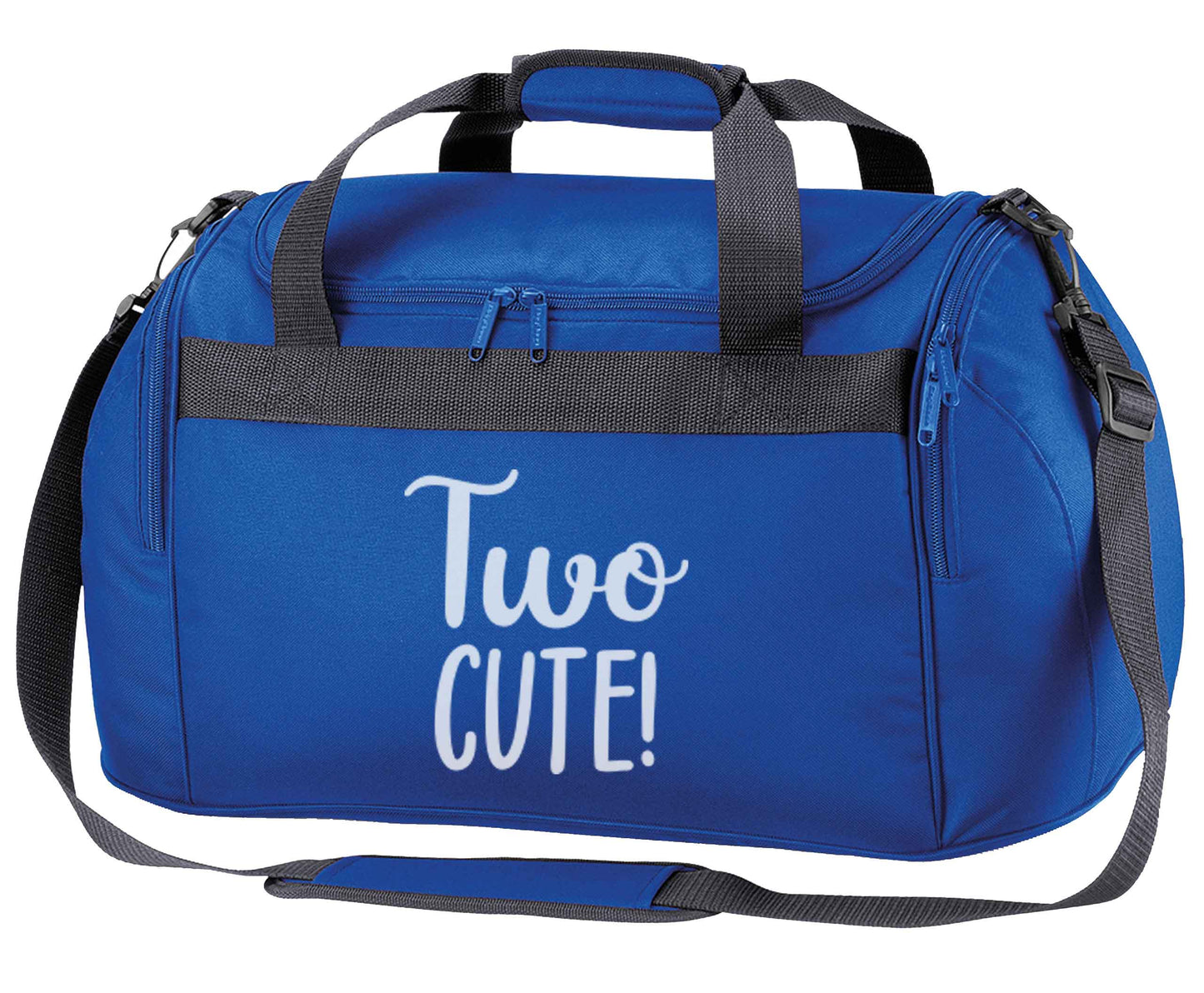 Two cute royal blue holdall / duffel bag