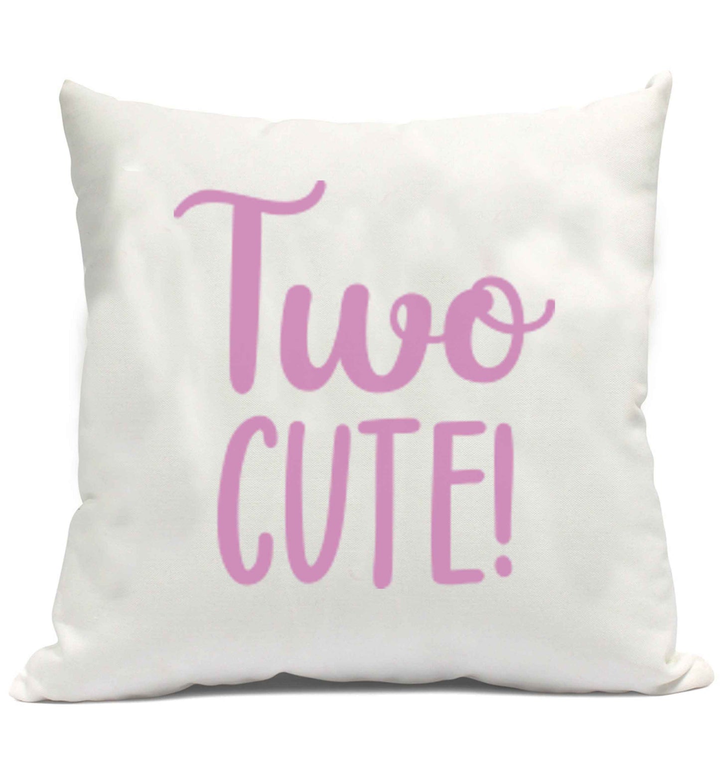 Two cute pink text cushion cover
