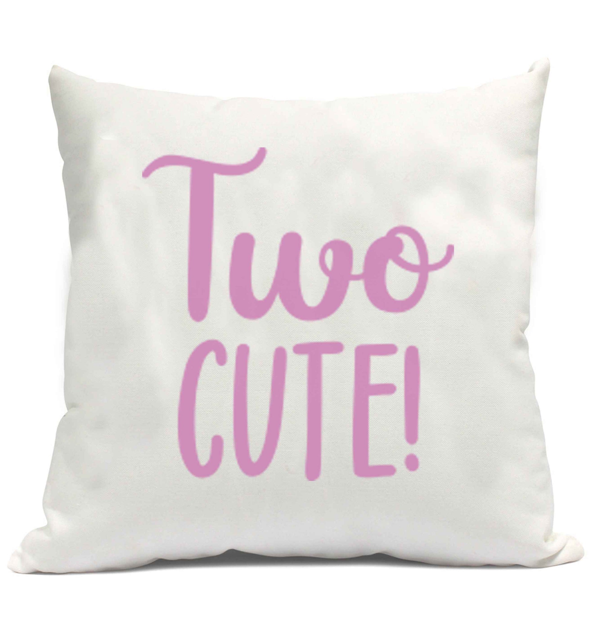 Two cute pink text cushion cover