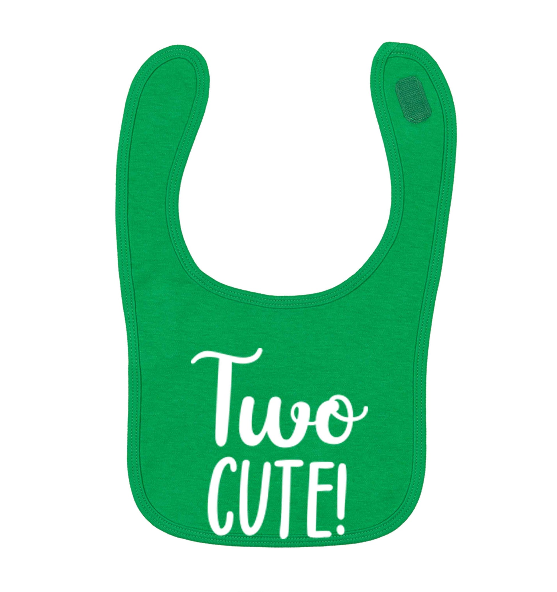 Two cute green baby bib
