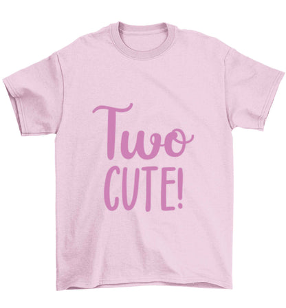 Two cute pink text Children's light pink Tshirt 12-13 Years