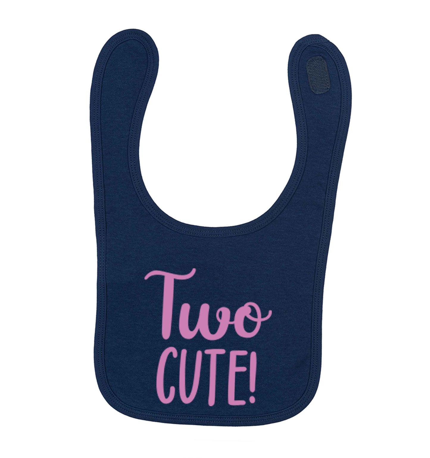 Two cute navy baby bib
