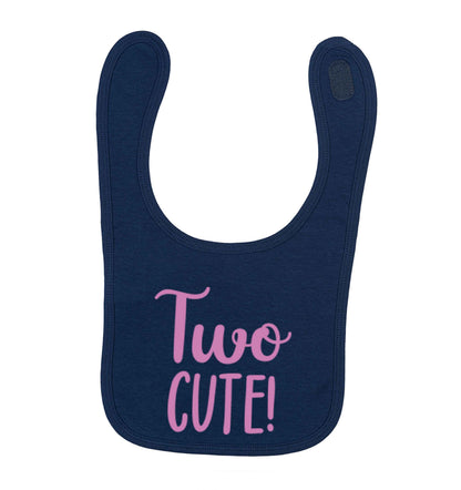 Two cute navy baby bib