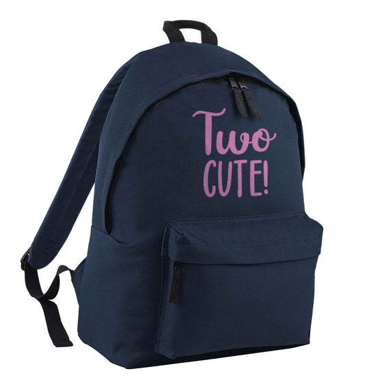 Two cute navy children's backpack