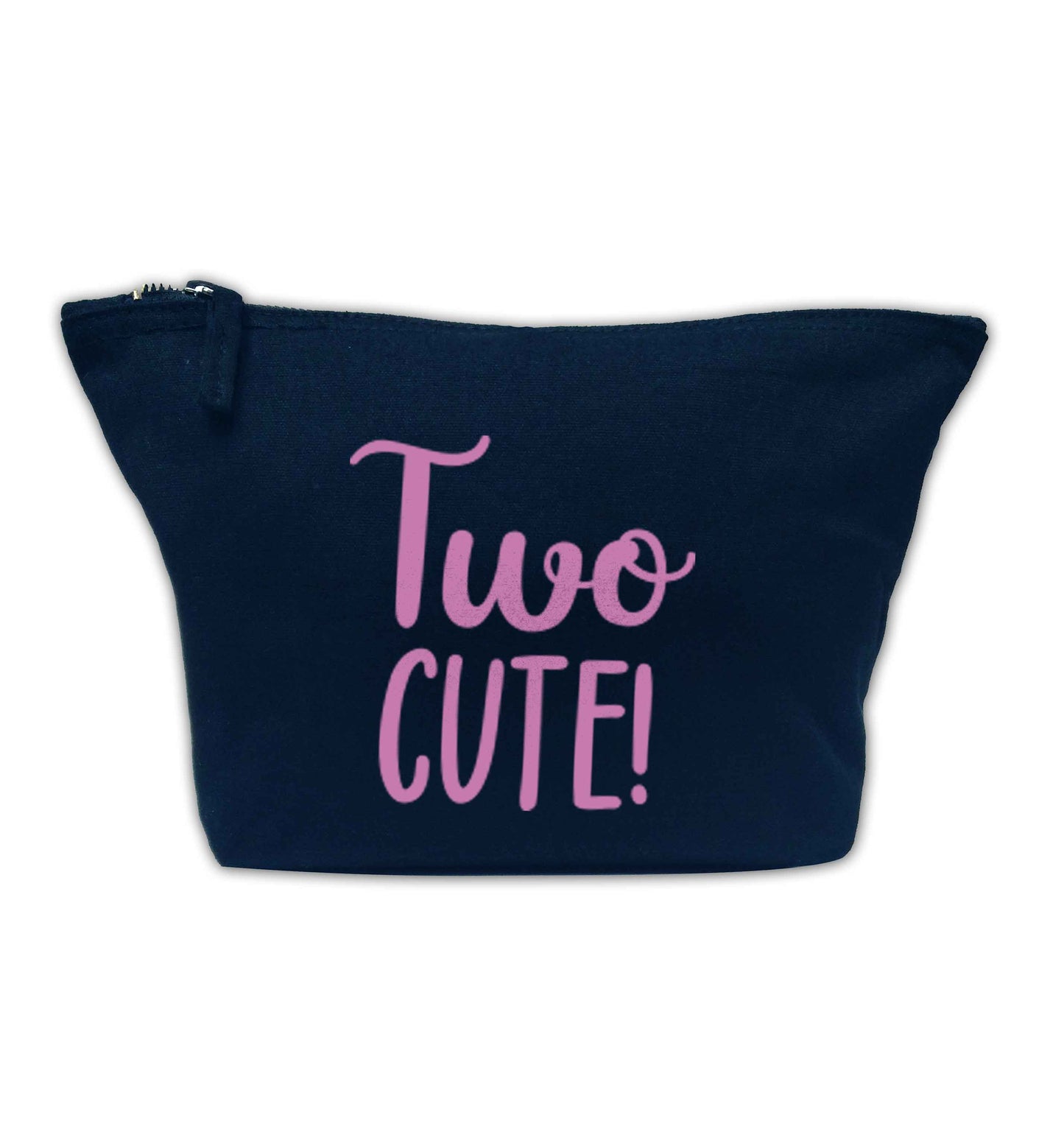 Two cute pink text | Makeup / wash bag