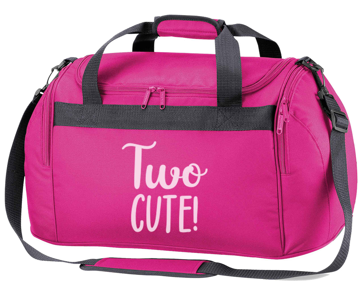 Two cute pink holdall / duffel bag