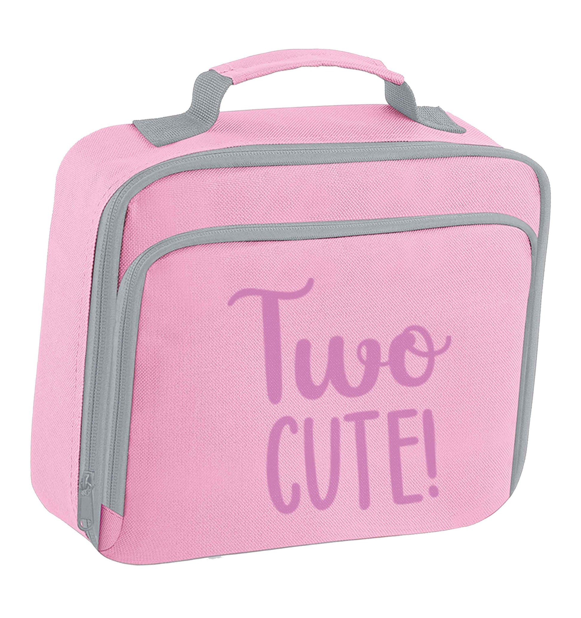 Two cute insulated pink lunch bag cooler