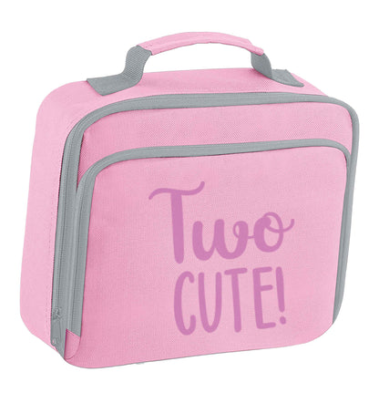 Two cute insulated pink lunch bag cooler
