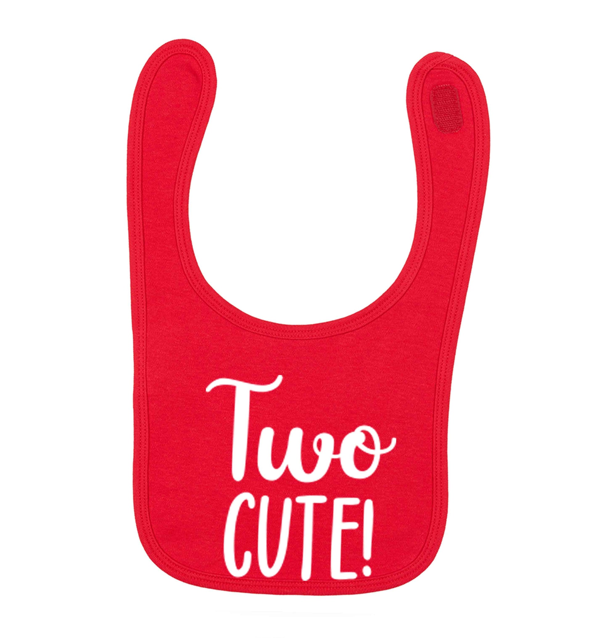 Two cute red baby bib