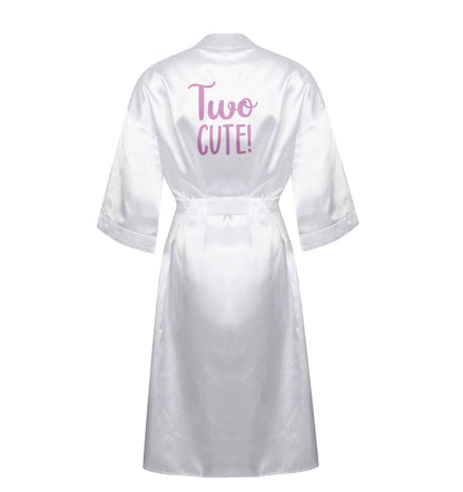 Two cute XL/XXL white ladies dressing gown size 16/18