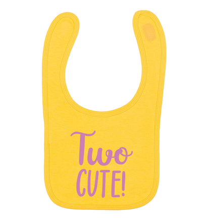 Two cute yellow baby bib