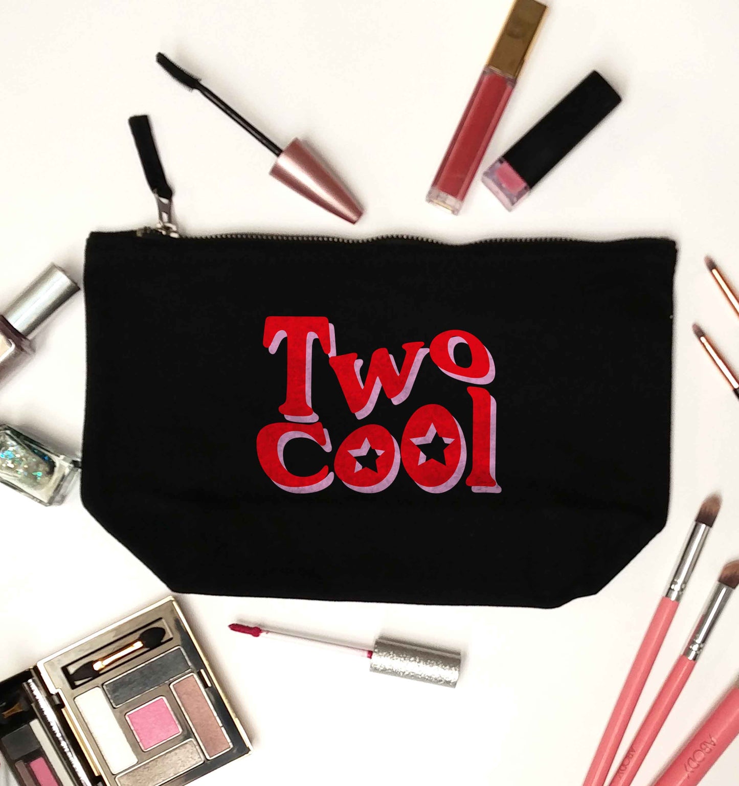 Two cool black makeup bag