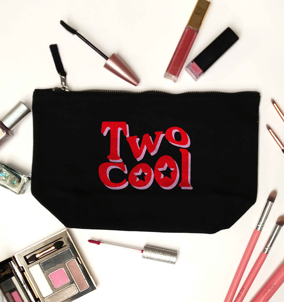 Two cool black makeup bag