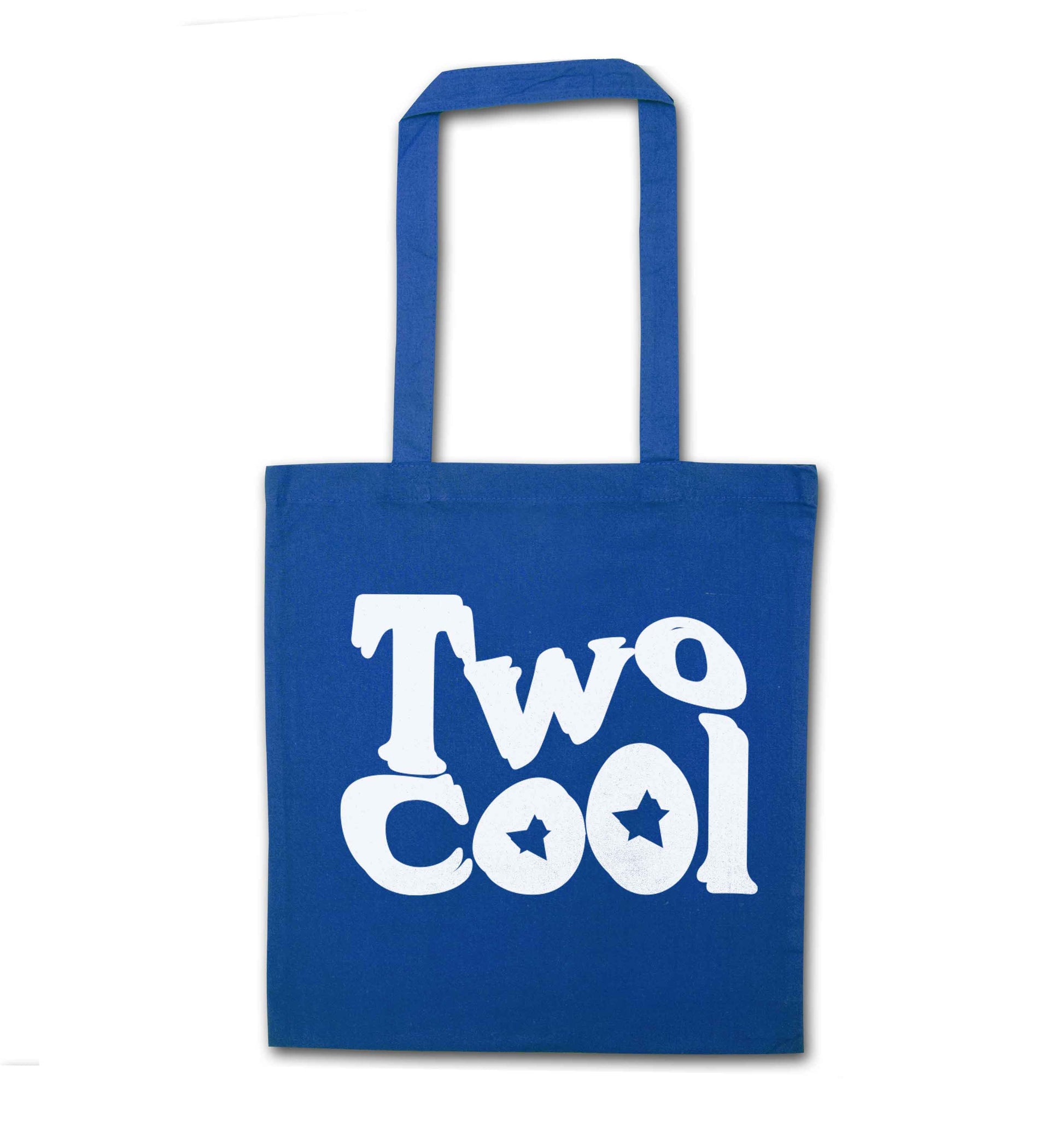 Two cool blue tote bag
