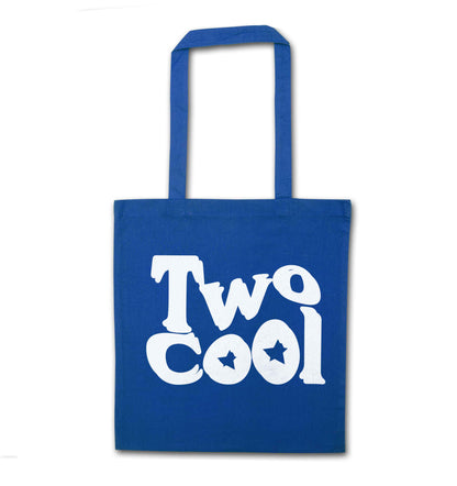 Two cool blue tote bag
