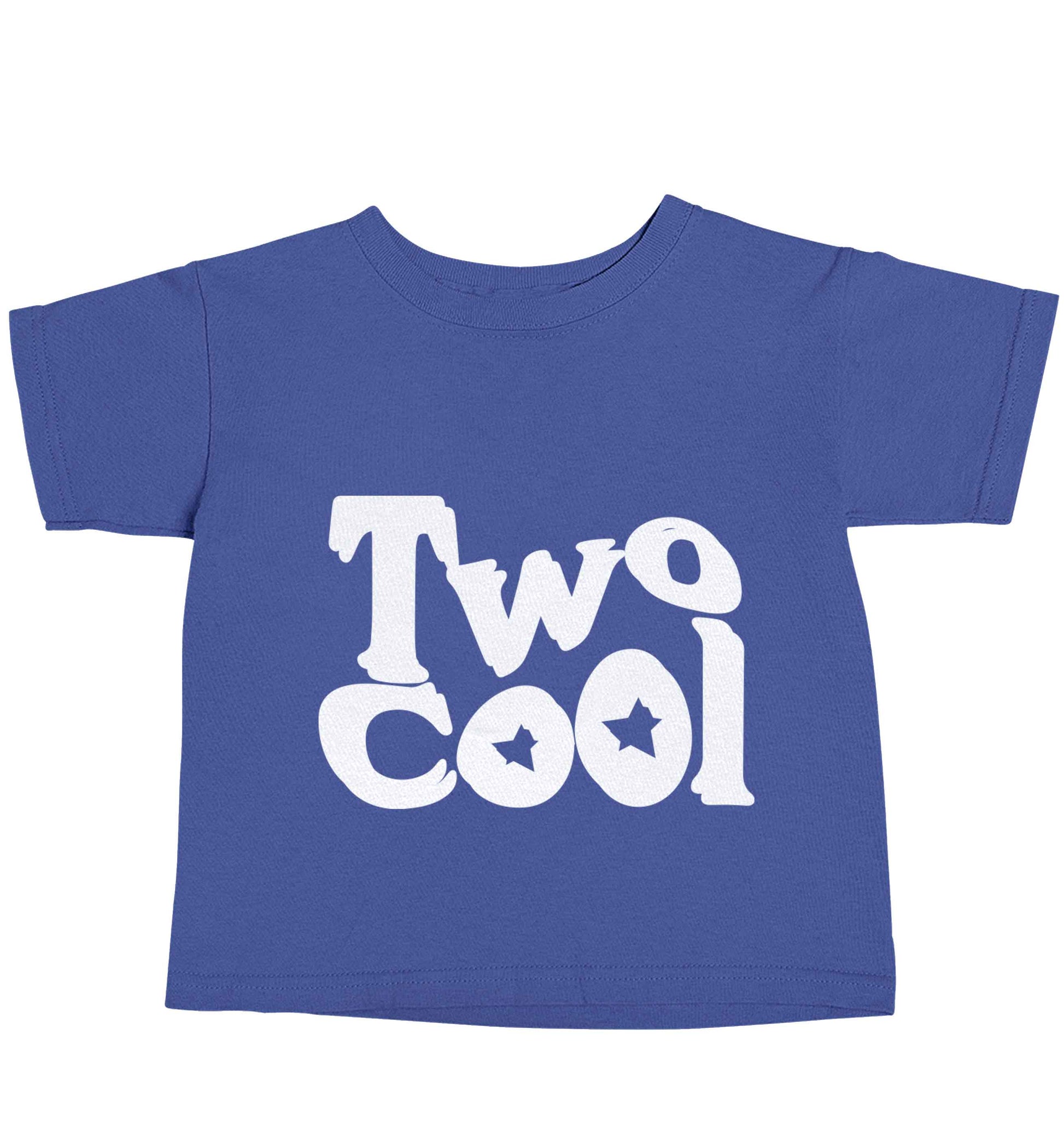 Two cool blue baby toddler Tshirt 2 Years