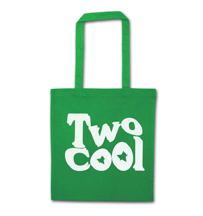 Two cool green tote bag