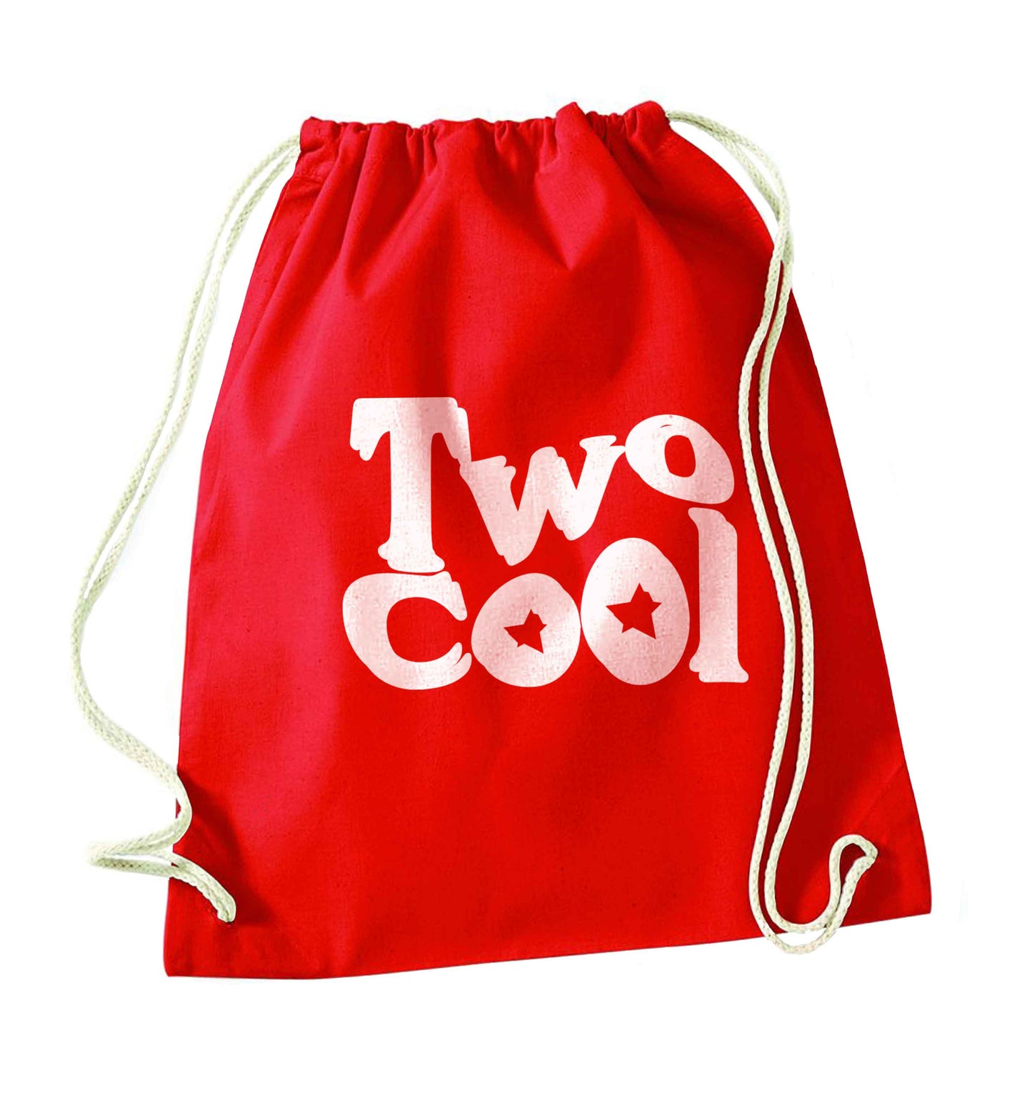 Two cool red drawstring bag 