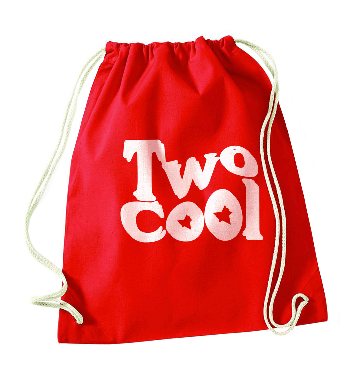 Two cool red drawstring bag 