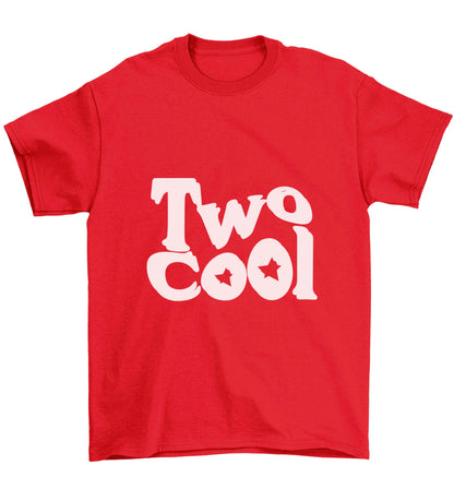 Two cool Children's red Tshirt 12-13 Years