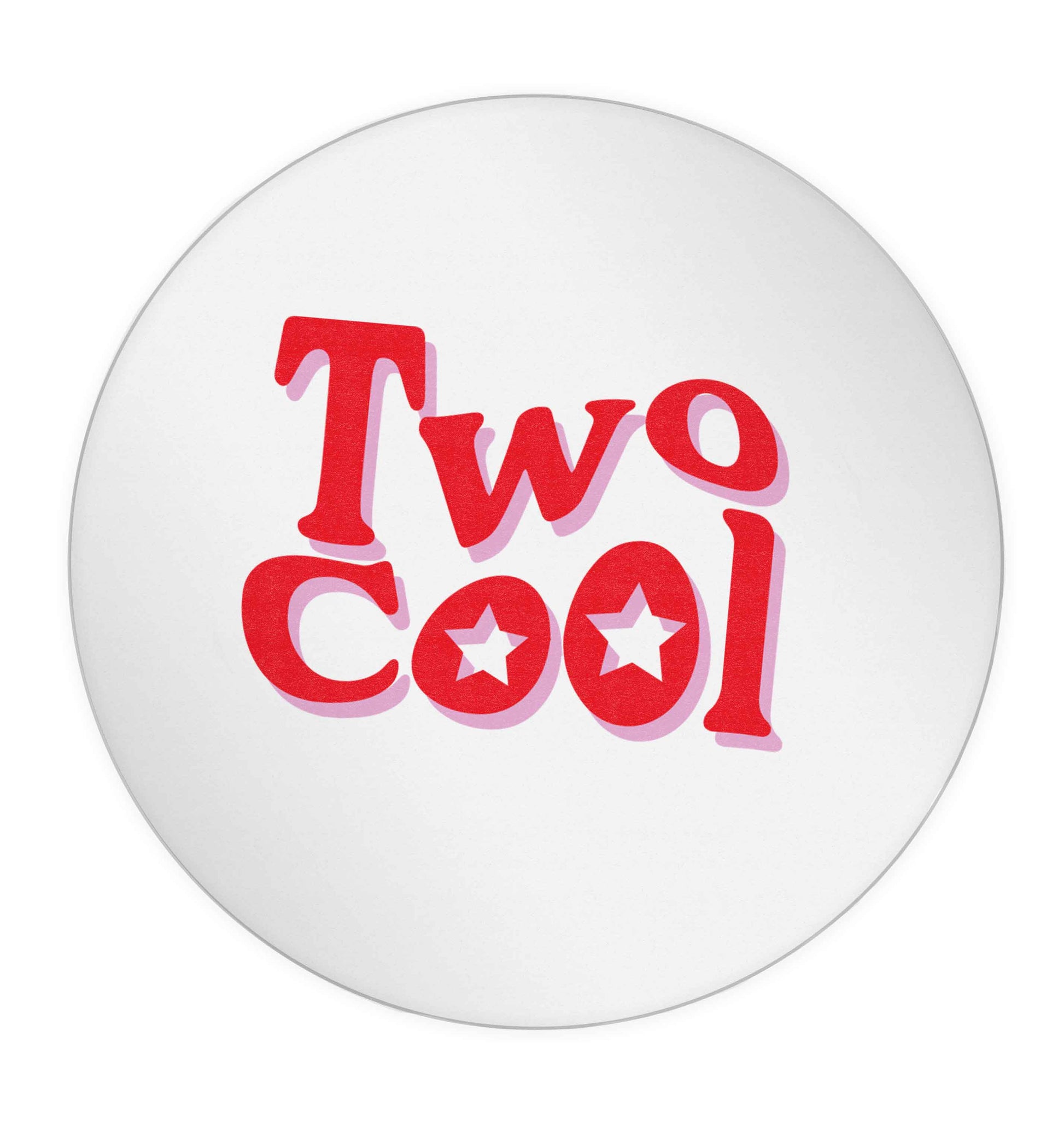 Two cool 24 @ 45mm matt circle stickers