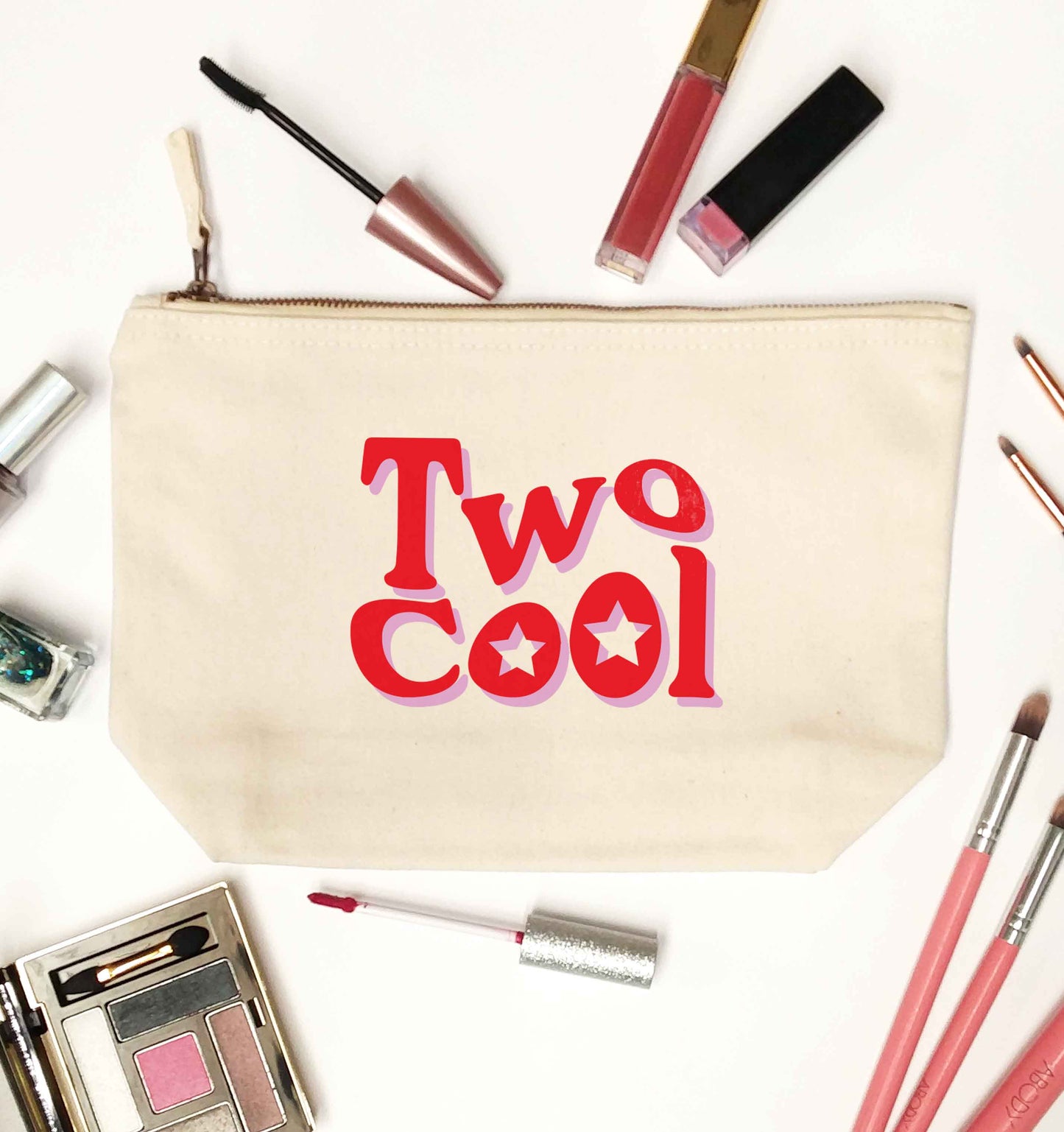 Two cool natural makeup bag