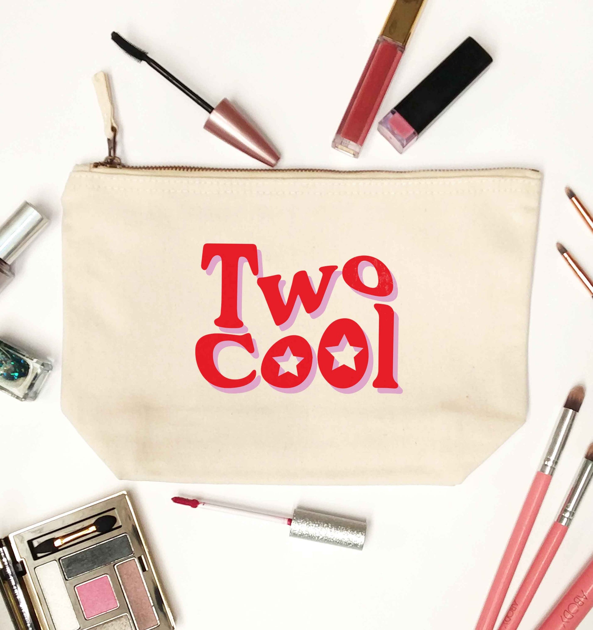 Two cool natural makeup bag