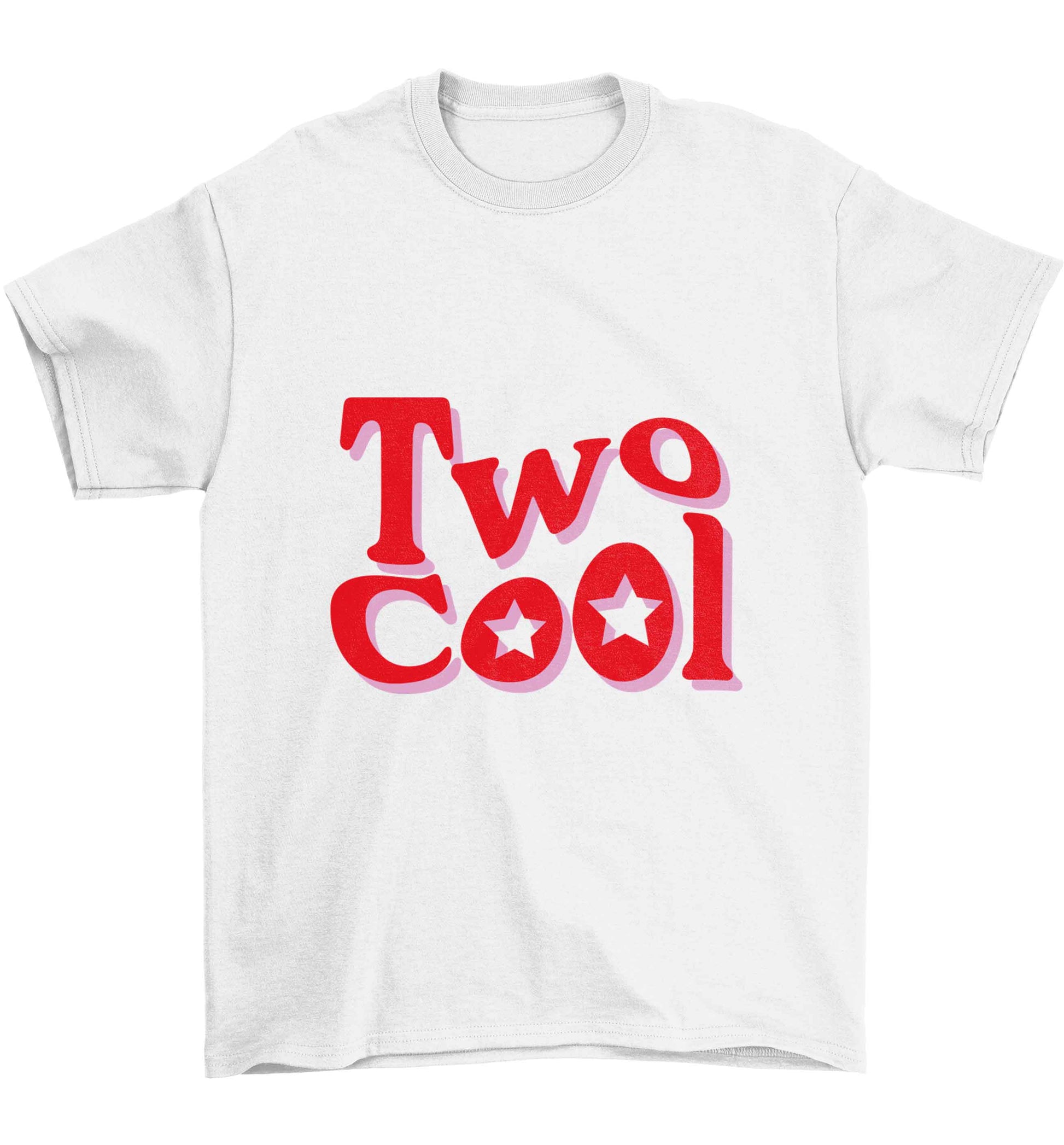 Two cool Children's white Tshirt 12-13 Years