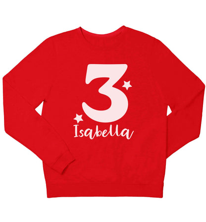 Any age, any name personalised birthday children's grey sweater 12-13 Years