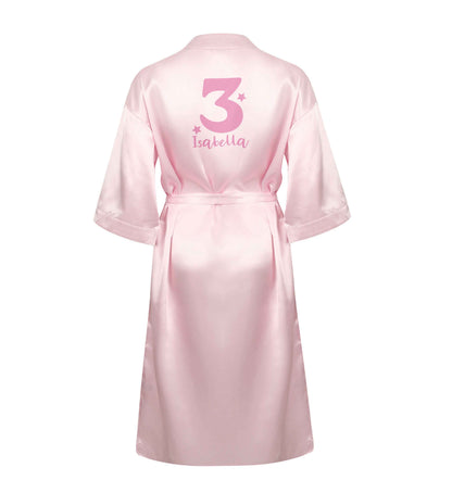 Any age, any name personalised birthday XL/XXL pink ladies dressing gown size 16/18