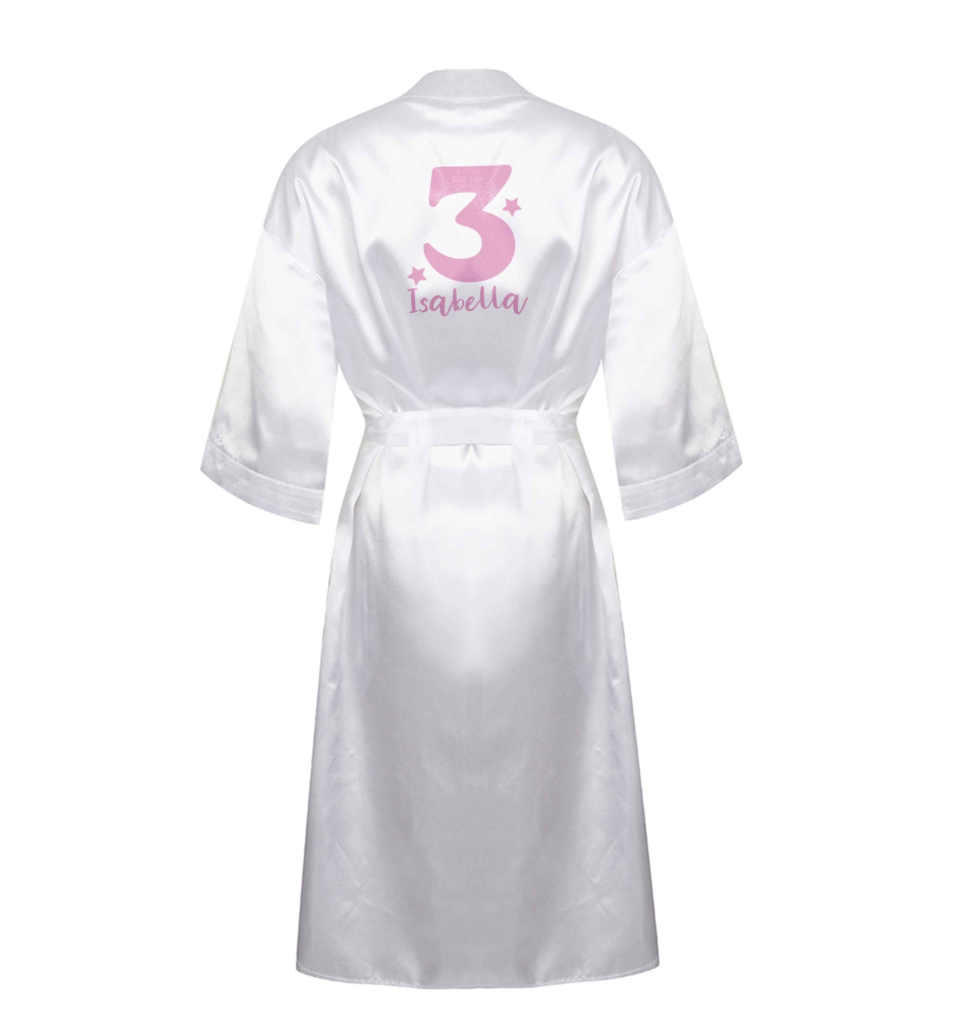Any age, any name personalised birthday XL/XXL white ladies dressing gown size 16/18