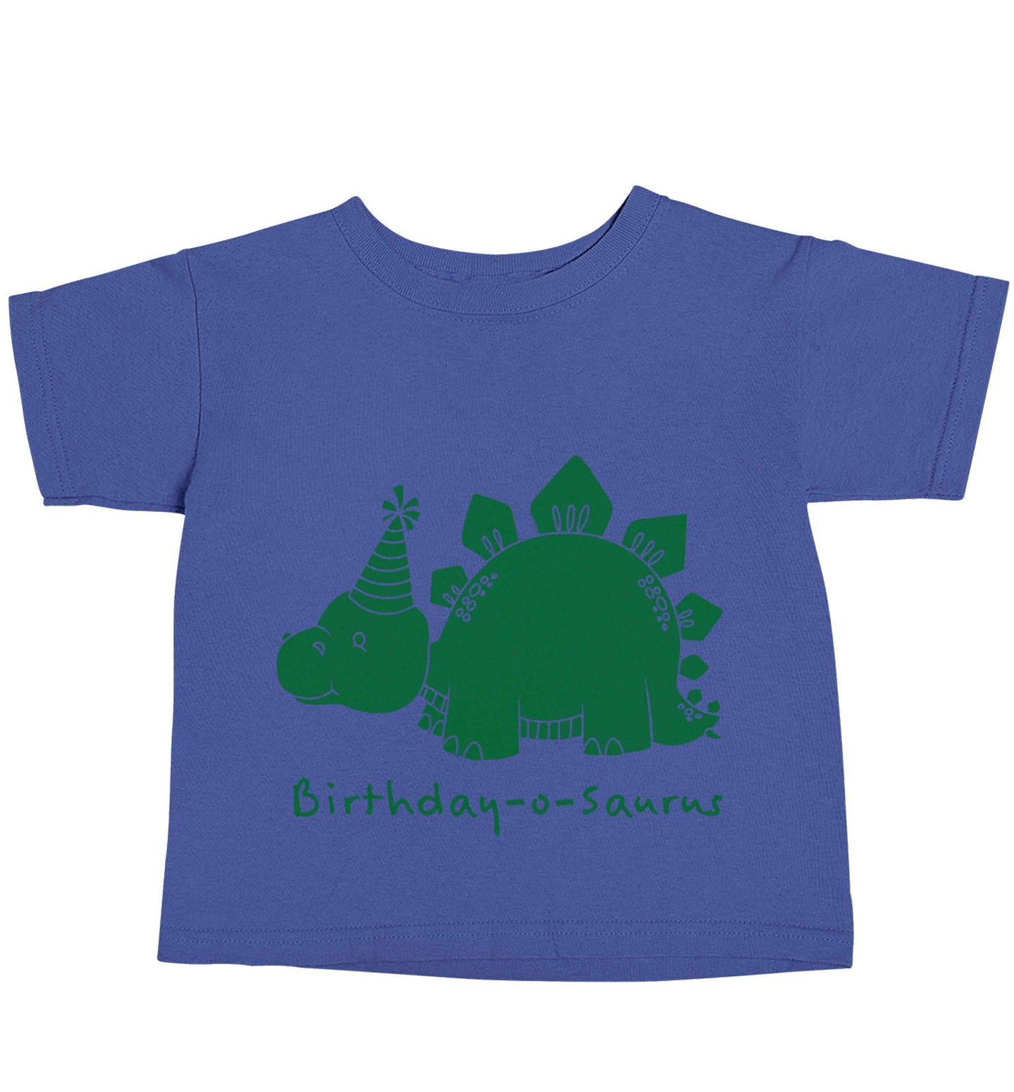 Birthday-o-saurus blue baby toddler Tshirt 2 Years